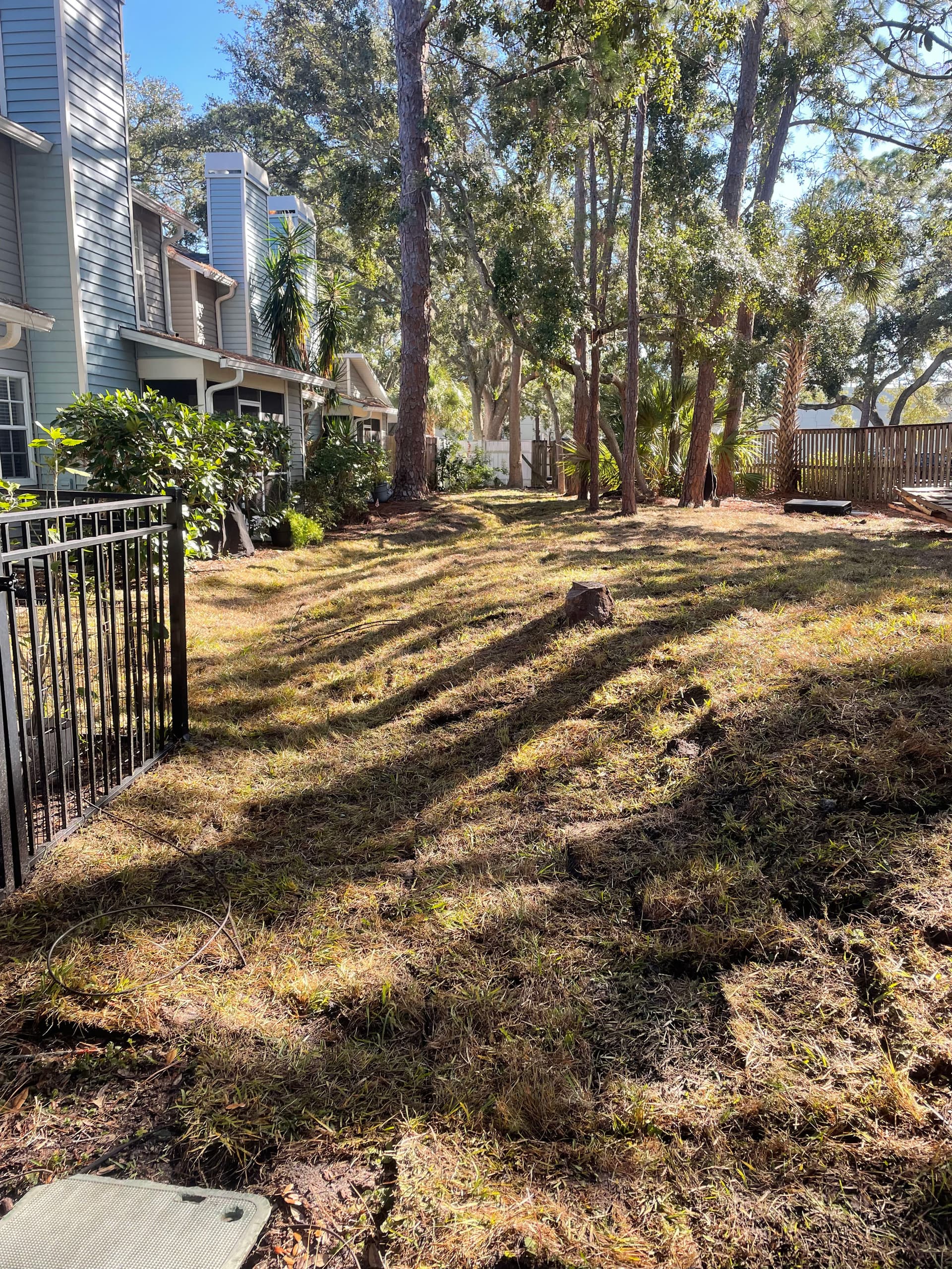 Gallery photos for Backyard Drainage Swale Fixes Runoff Flooding Near Foundation: Image #6
