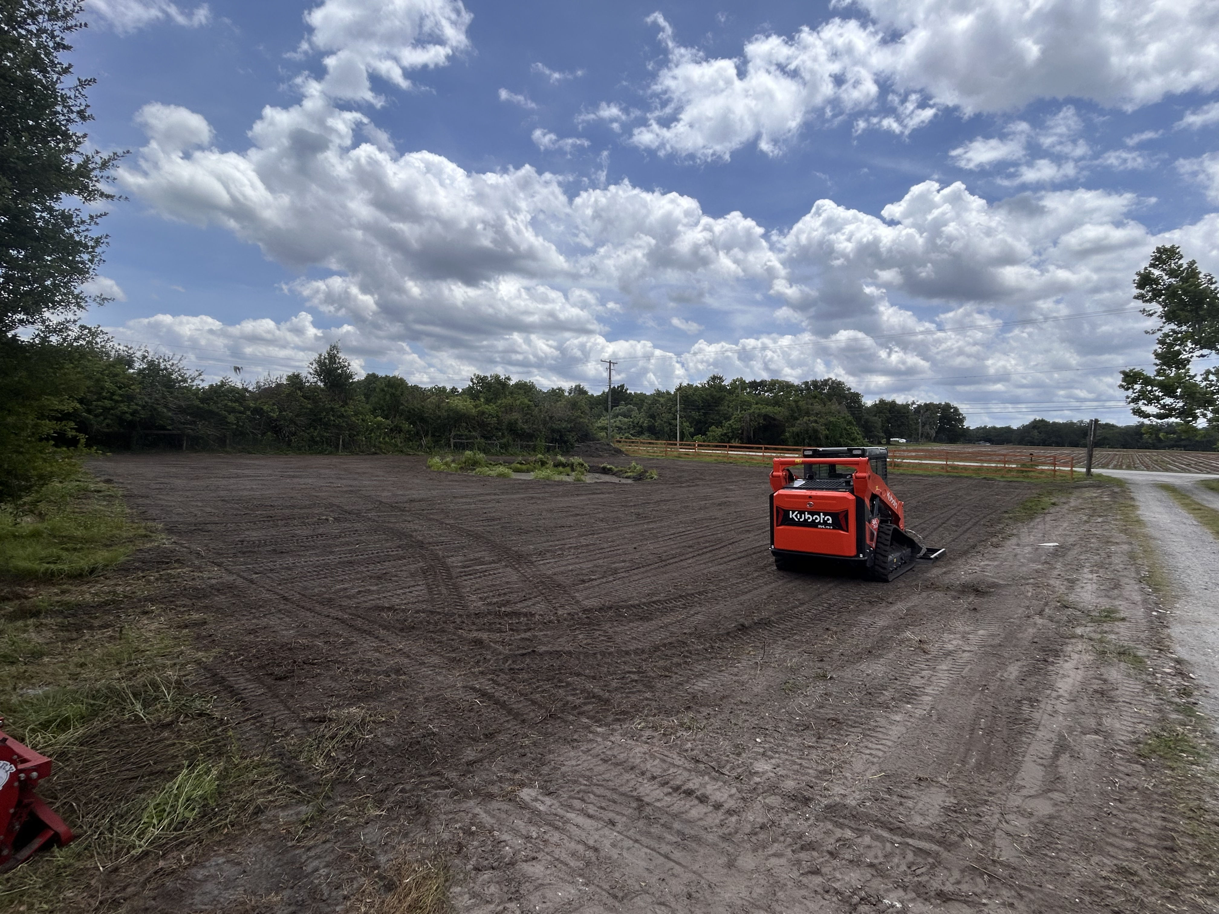 Project Pond Area Cleanup, Organic Integration, and Driveway Drainage Grading image
