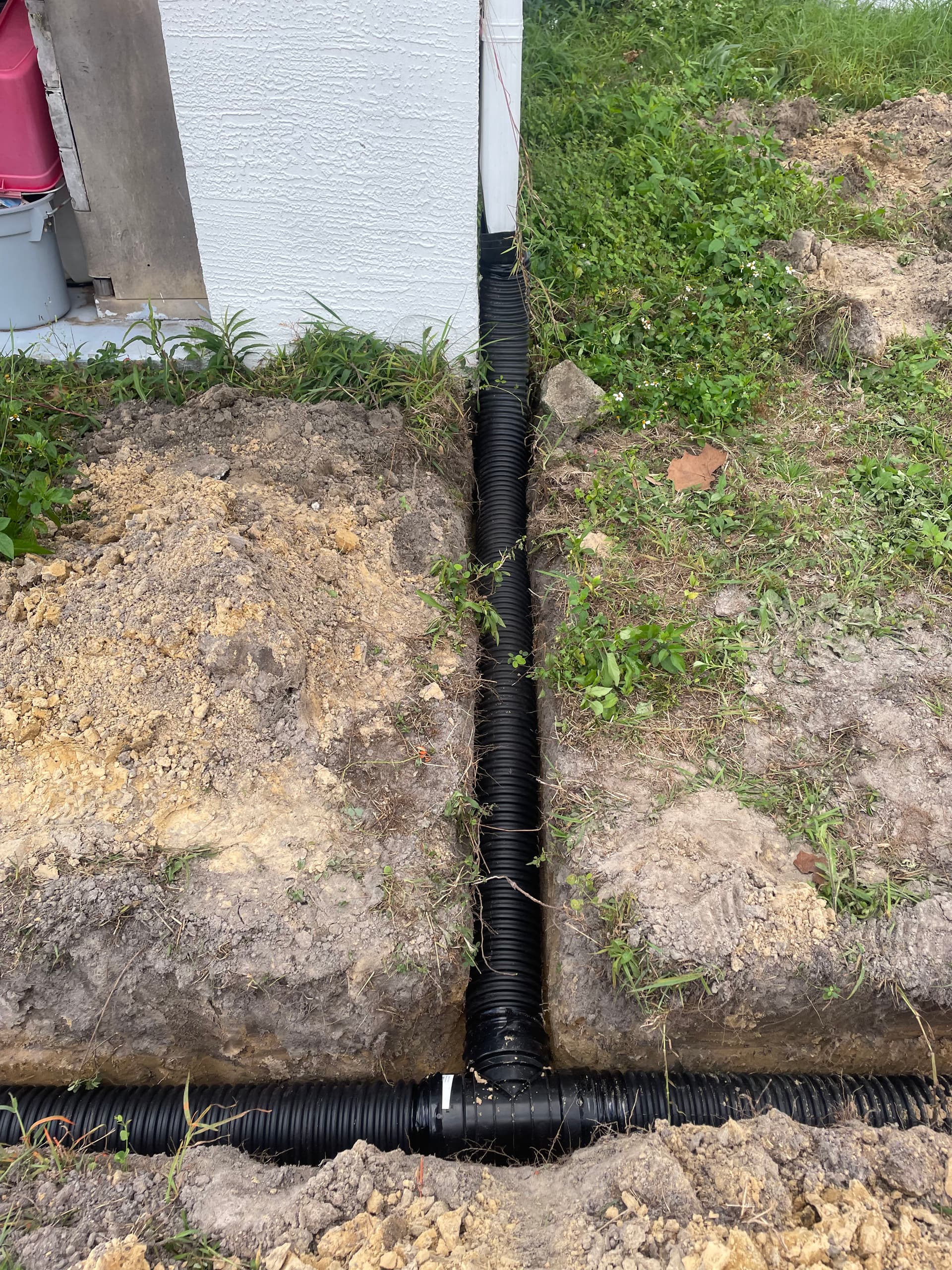 Gallery photos for Downspout Tie-In and Catch Basin Drainage System Install: Image #3