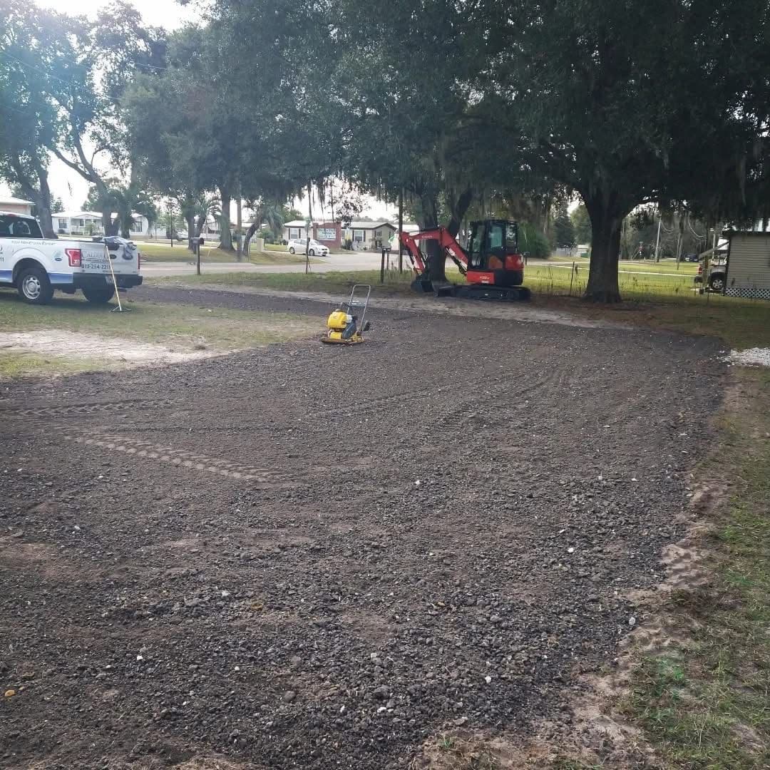 Gallery photos for Soft Parking Area Turned Into a Solid Gravel Roundabout Driveway: Image #3