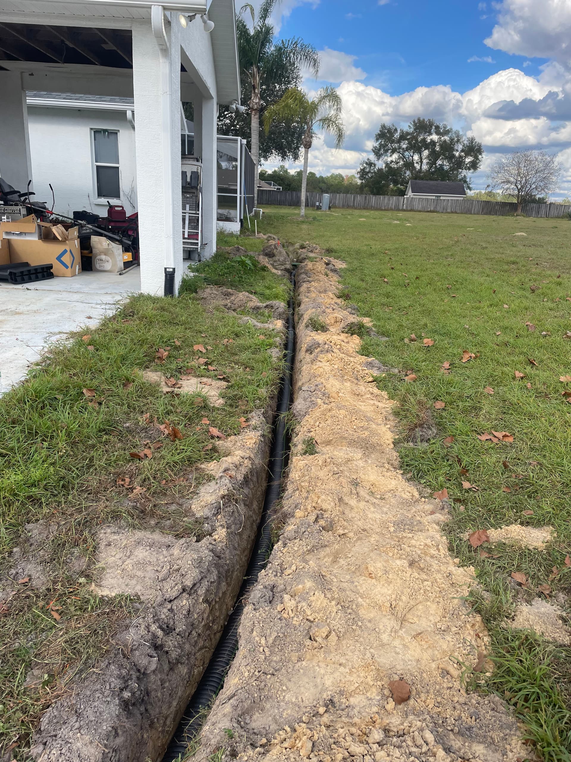 Gallery photos for Downspout Tie-In and Catch Basin Drainage System Install: Image #6