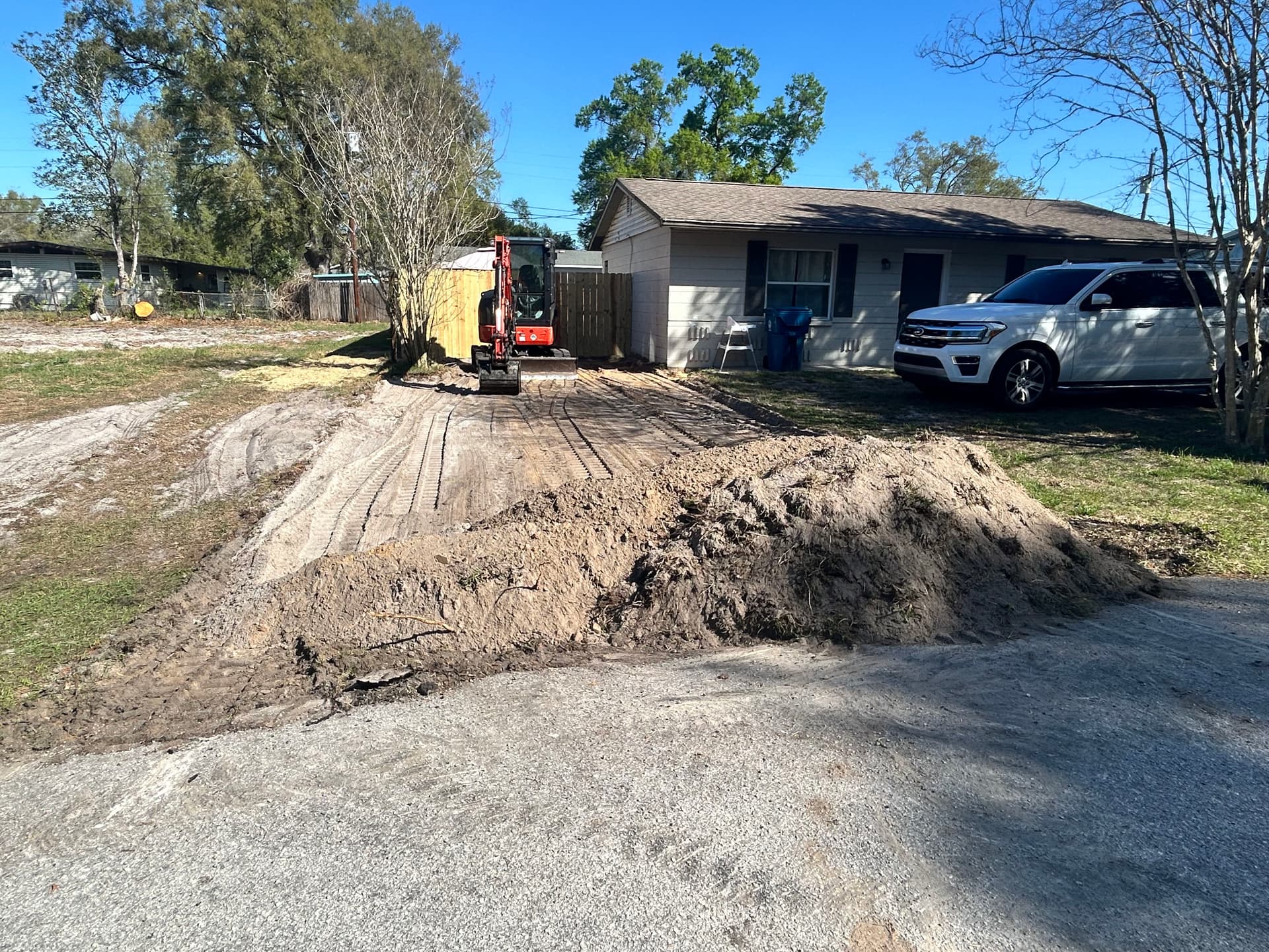 Gallery photos for Cracked Concrete Out, Asphalt Millings In - Small Driveway Done Right: Image #2