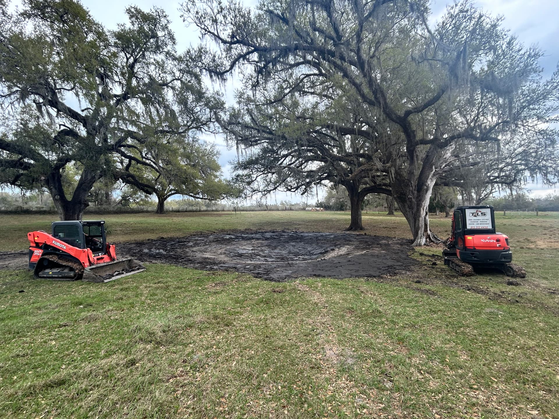 Cattle Wading Pond Clean-Out and Runoff Redirection image