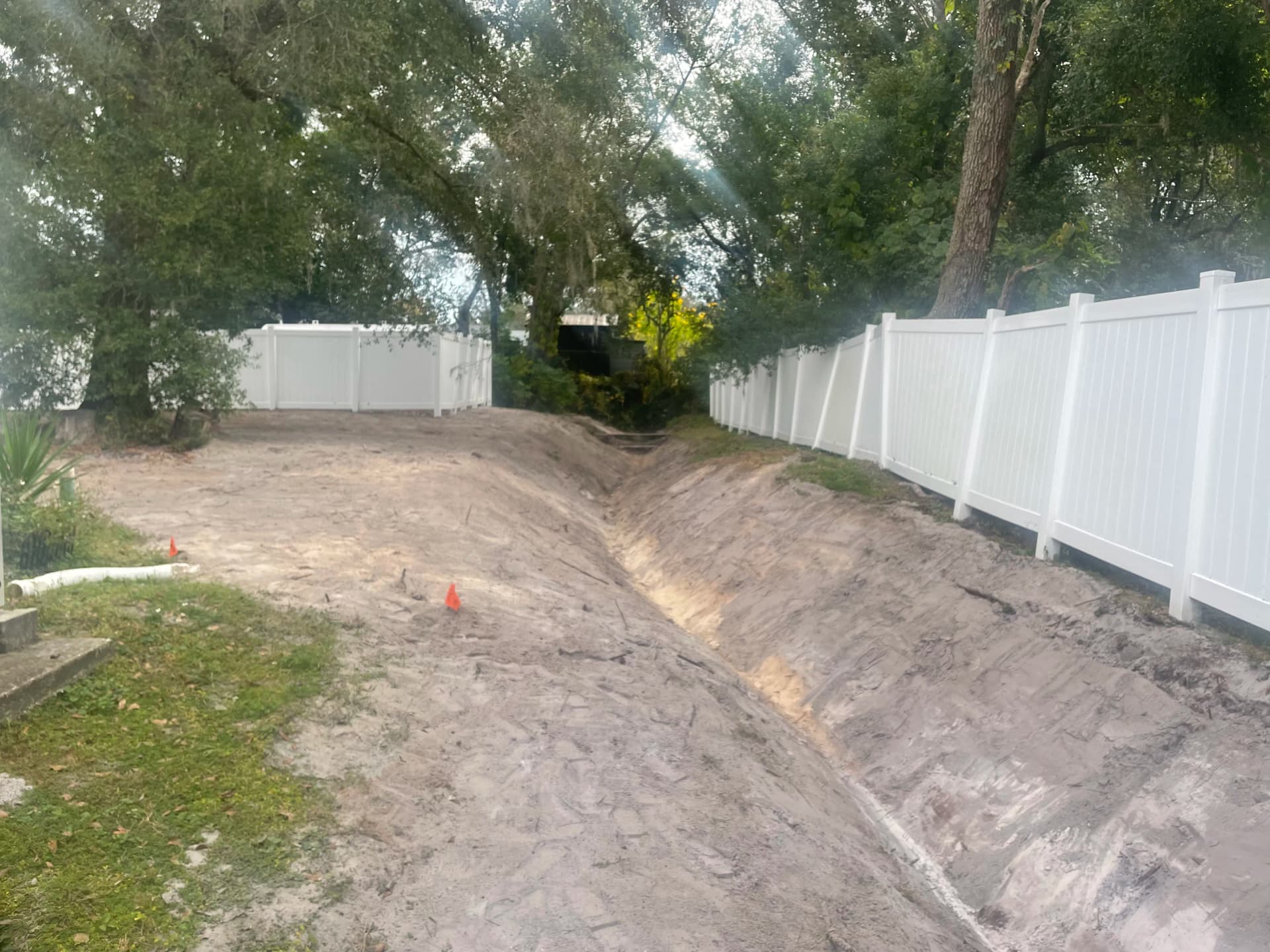 Gallery photos for Drainage Line Restoration and Sod Installation After 30 Years of Washout: Image #7