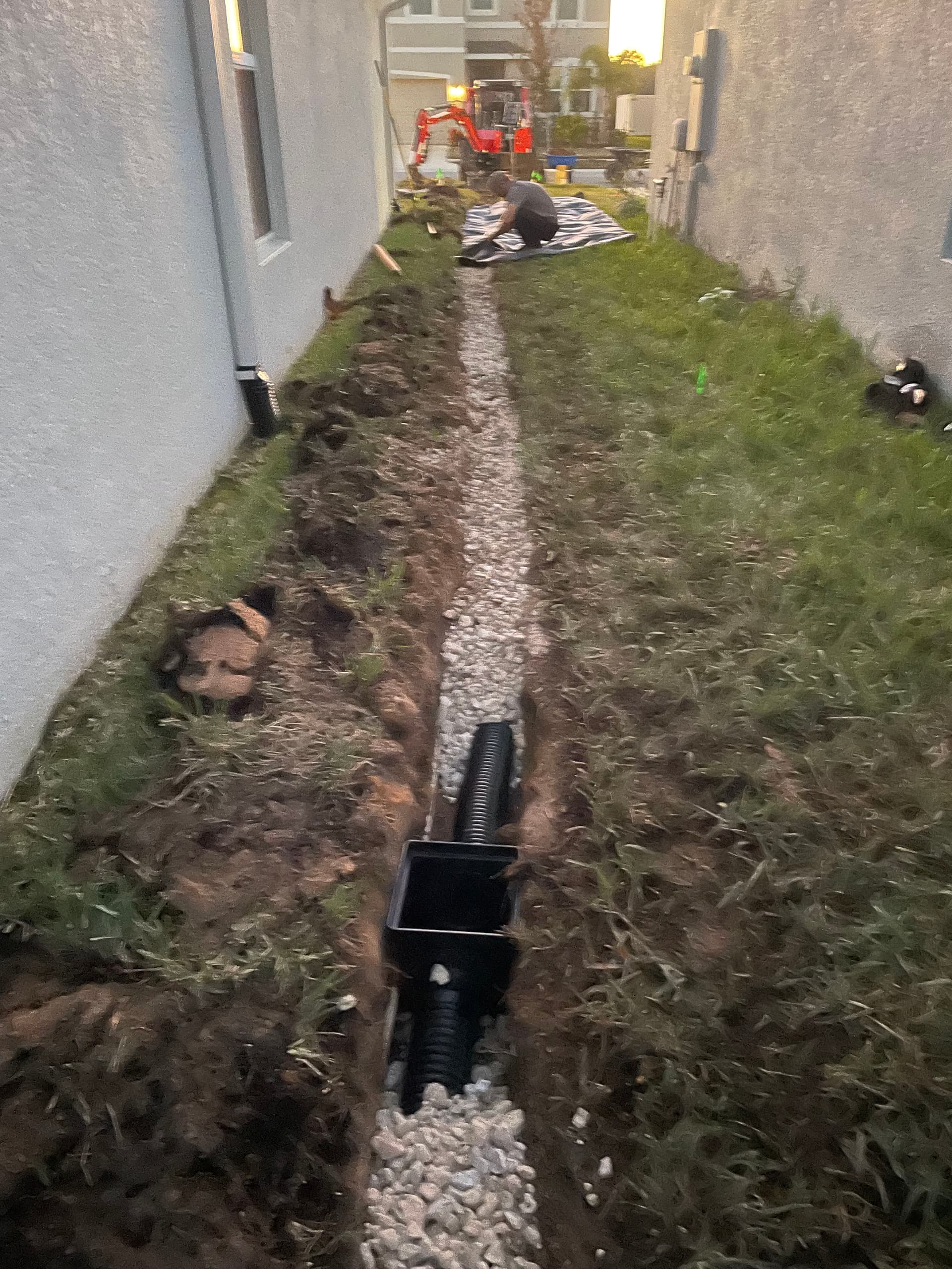 Gallery photos for Drainage System Installed to Protect a New Screened-In Addition: Image #7