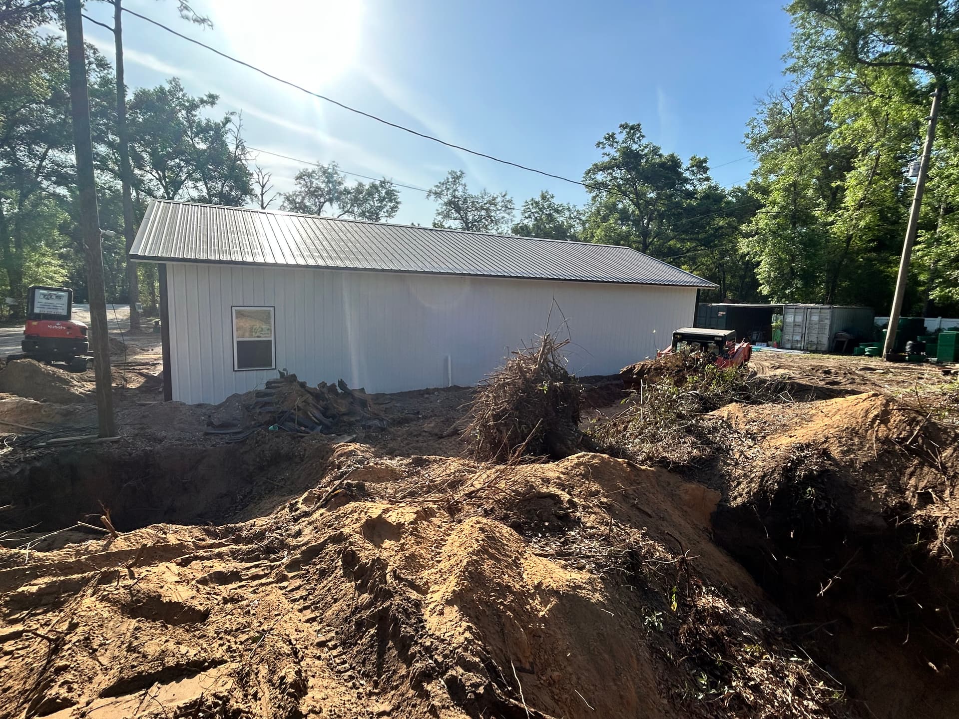Gallery photos for Land Clearing and Drainage Swale Cut for Office Building: Image #3
