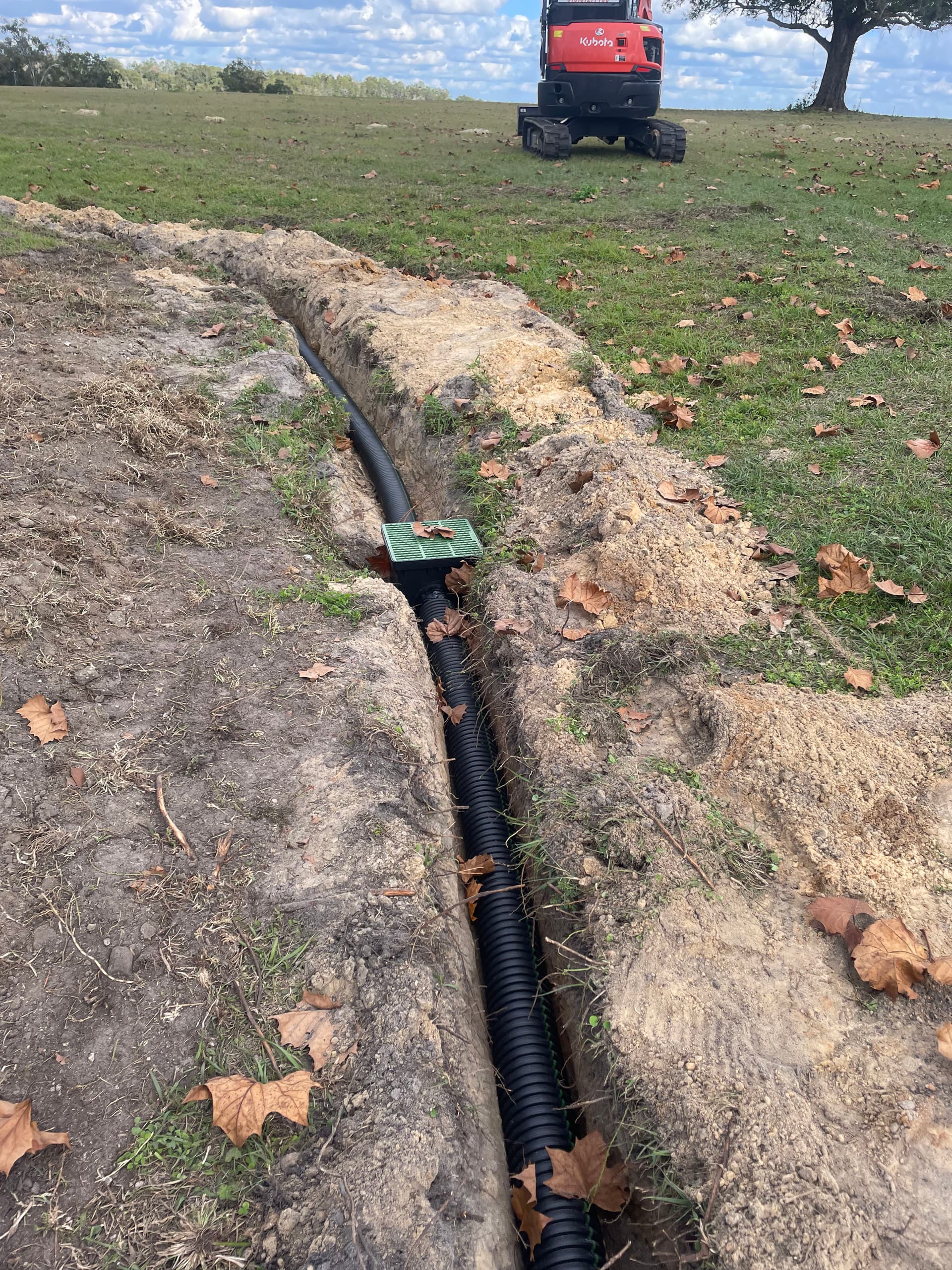 Gallery photos for Downspout Tie-In and Catch Basin Drainage System Install: Image #7