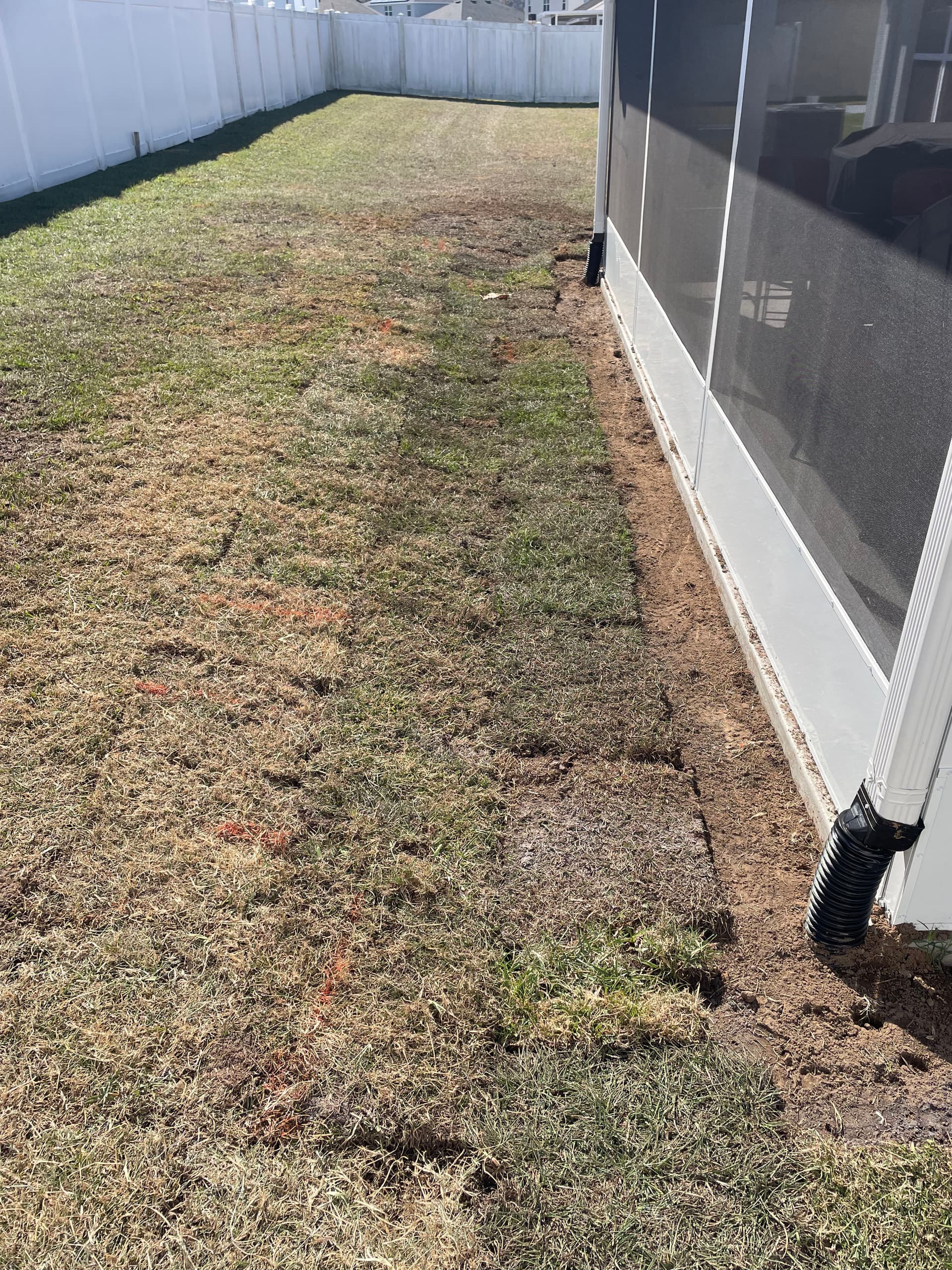 Gallery photos for Drainage System Installed to Protect a New Screened-In Addition: Image #2