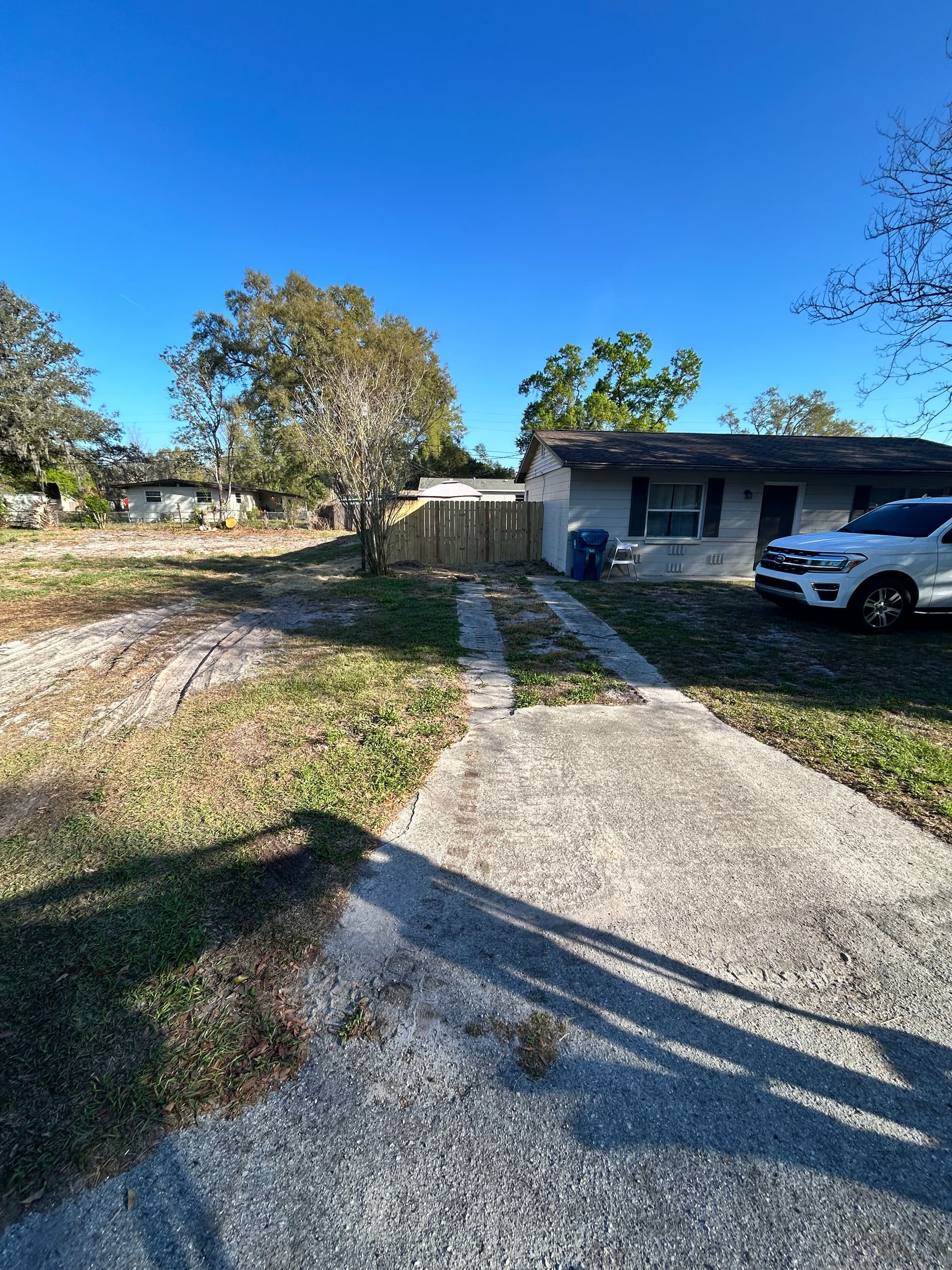 Gallery photos for Cracked Concrete Out, Asphalt Millings In - Small Driveway Done Right: Image #1