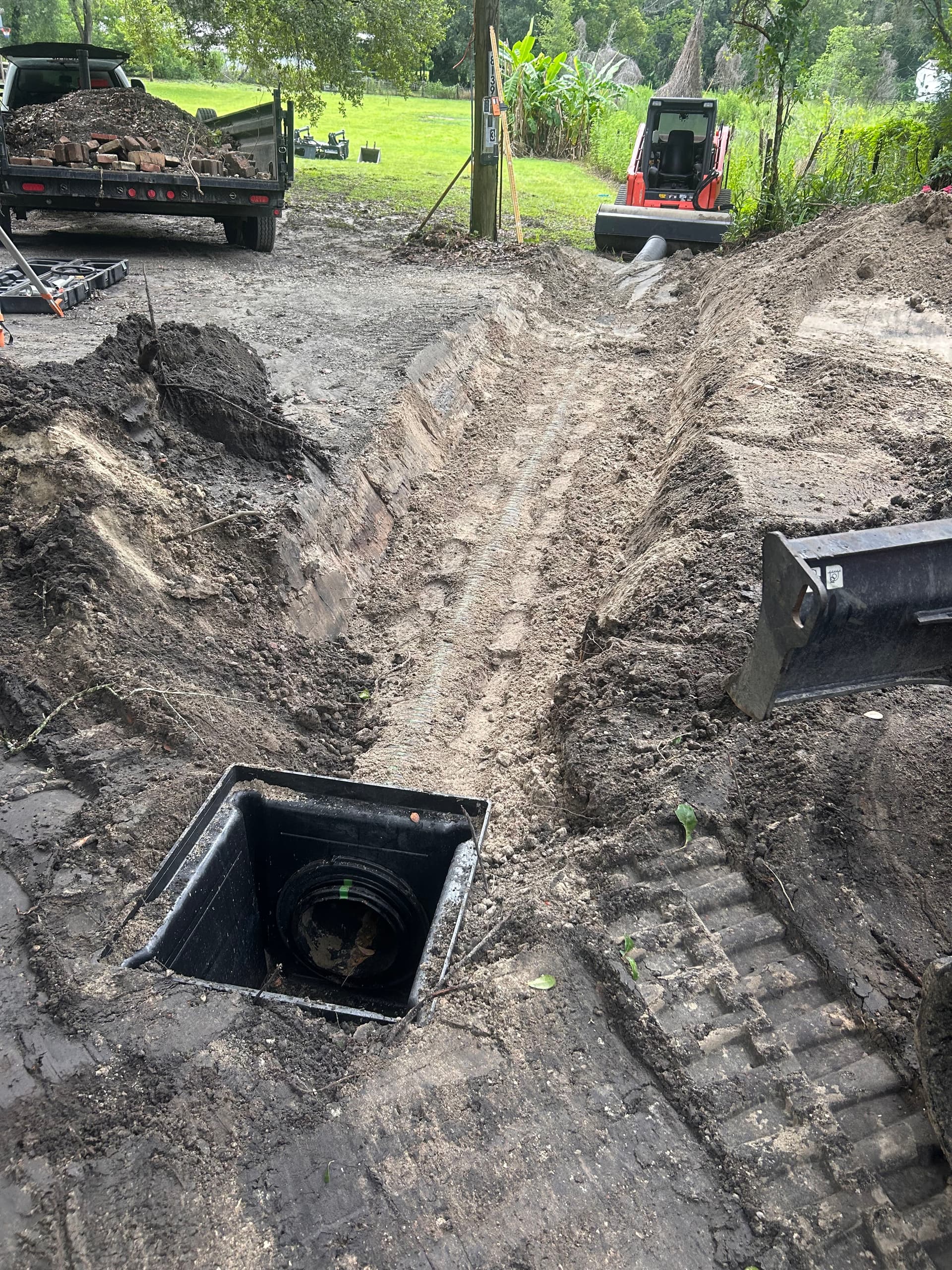 Gallery photos for Road Washout Fixed With Ditch Line, Catch Basin and Culvert: Image #9